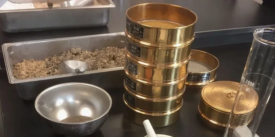 Grain Size Analysis in Santa Ana: Sieve & Hydrometer Testing