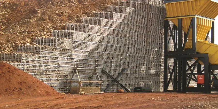 Illustrative image of MSE (Mechanically Stabilized Earth) wall design in Santa Ana